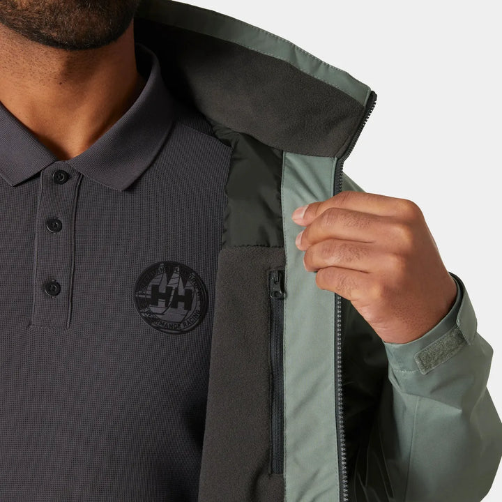 Helly Hansen Crew Midlayer Jacket Grey Cactus image 6