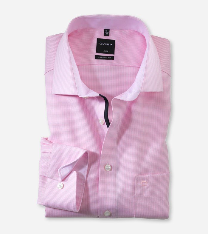 Olymp Luxor Modern Fit Shirt Pink