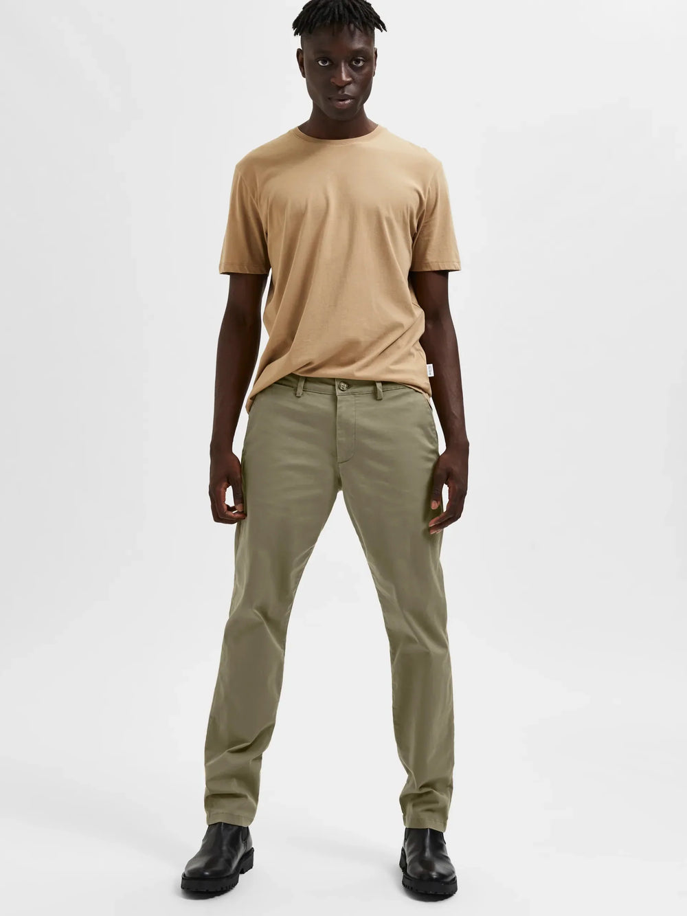 Selected Homme New Miles Slim Fit Chino Ermine image 1