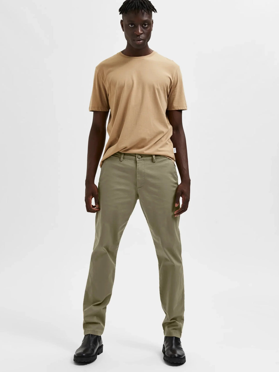 Selected Homme New Miles Slim Fit Chino Ermine image 1