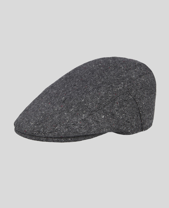 Magee Donegal Tweed Flat Cap in Grey Salt & Pepper