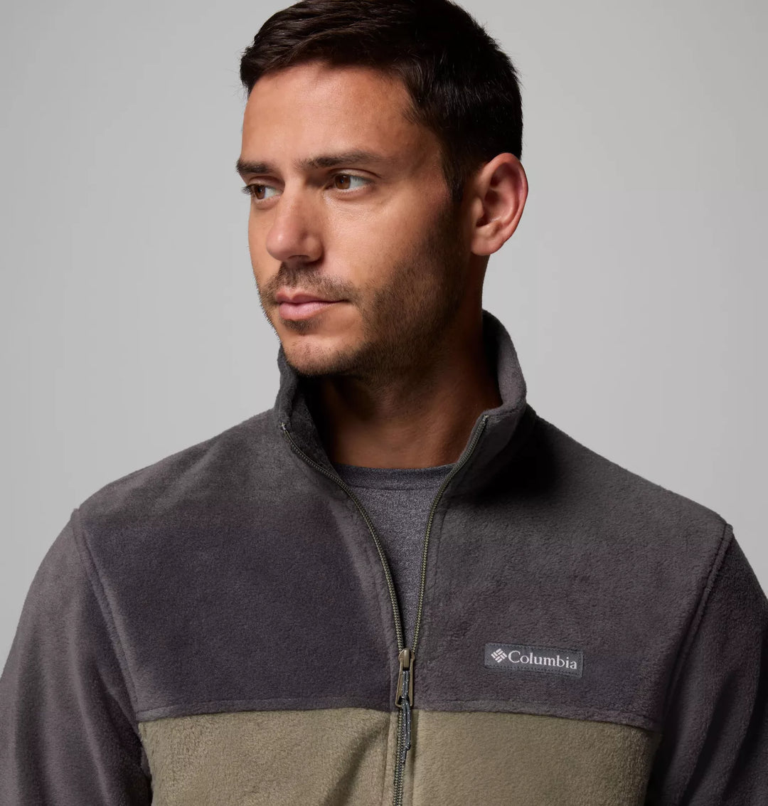 Columbia Men's Steens Mountain Full Zip Fleece Shark Stone Green