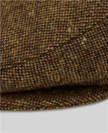 Magee Donegal Tweed Flat Cap in Brown Salt & Pepper
