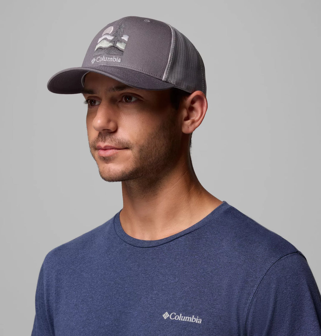 Columbia Mesh Snap Back Hat City Grey Get Hiked