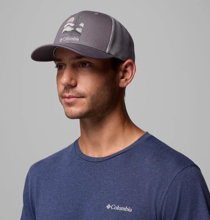 Columbia Mesh Snap Back Hat City Grey Get Hiked