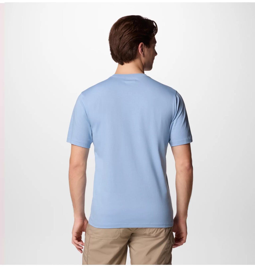 Columbia Basic Logo Tee Shirt Ripple Blue