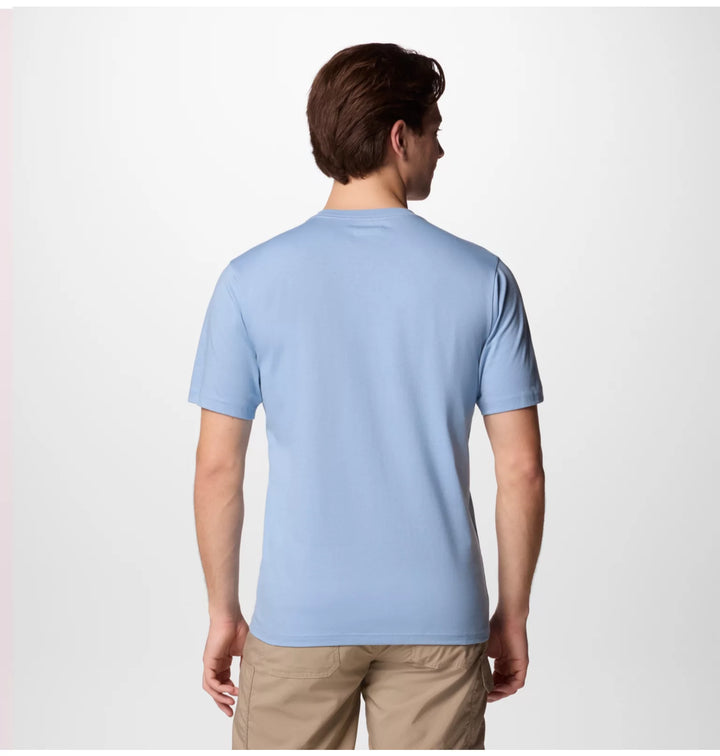Columbia Basic Logo Tee Shirt Ripple Blue