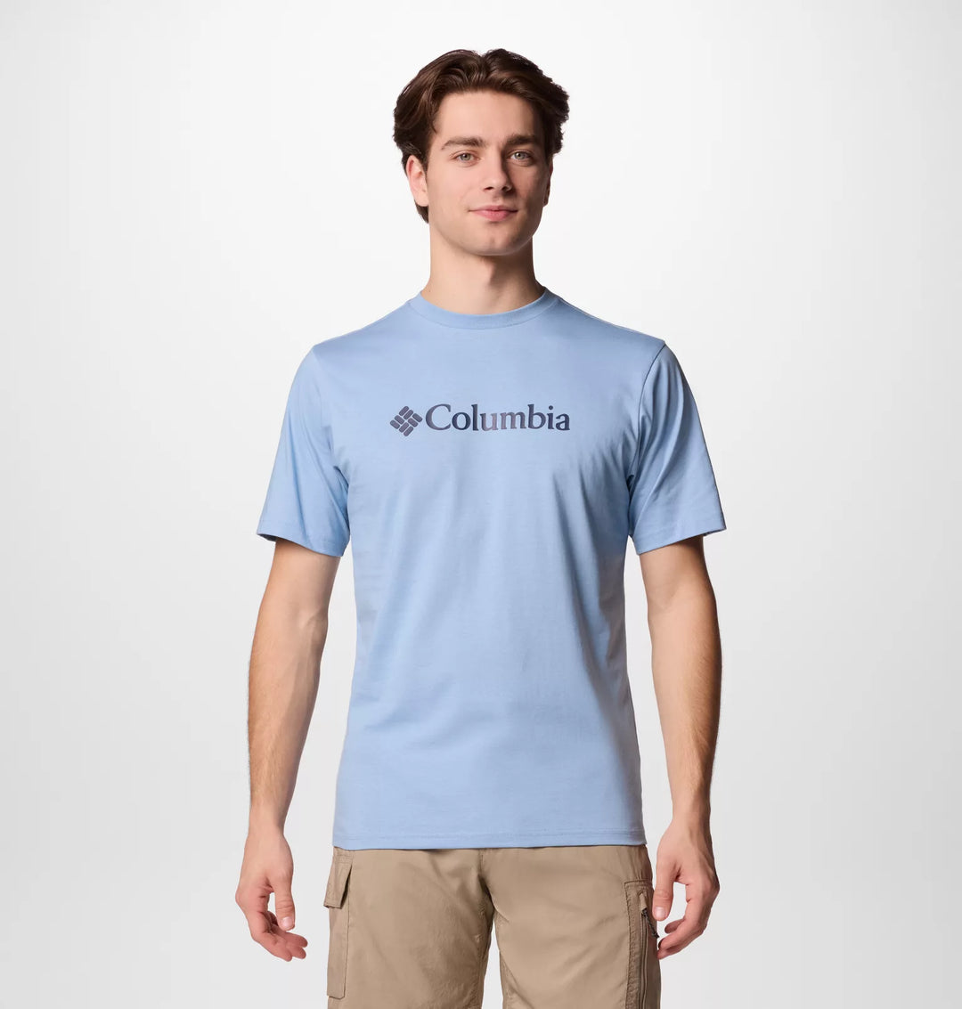 Columbia Basic Logo Tee Shirt Ripple Blue