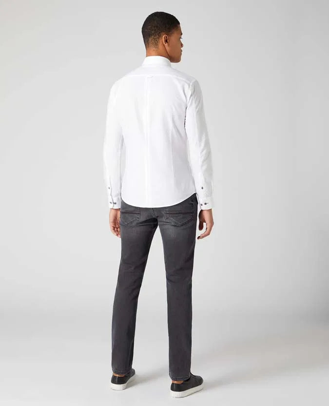 Remus Uomo Slim Fit Oxford Shirt White