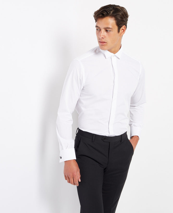 Remus Uomo White Seville Long Sleeve Formal Shirt