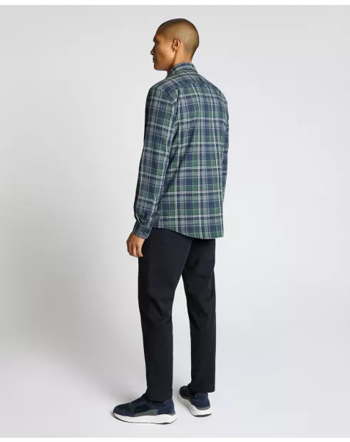 Remus Uomo Navy Tapered Long Sleeve Casual Shirt