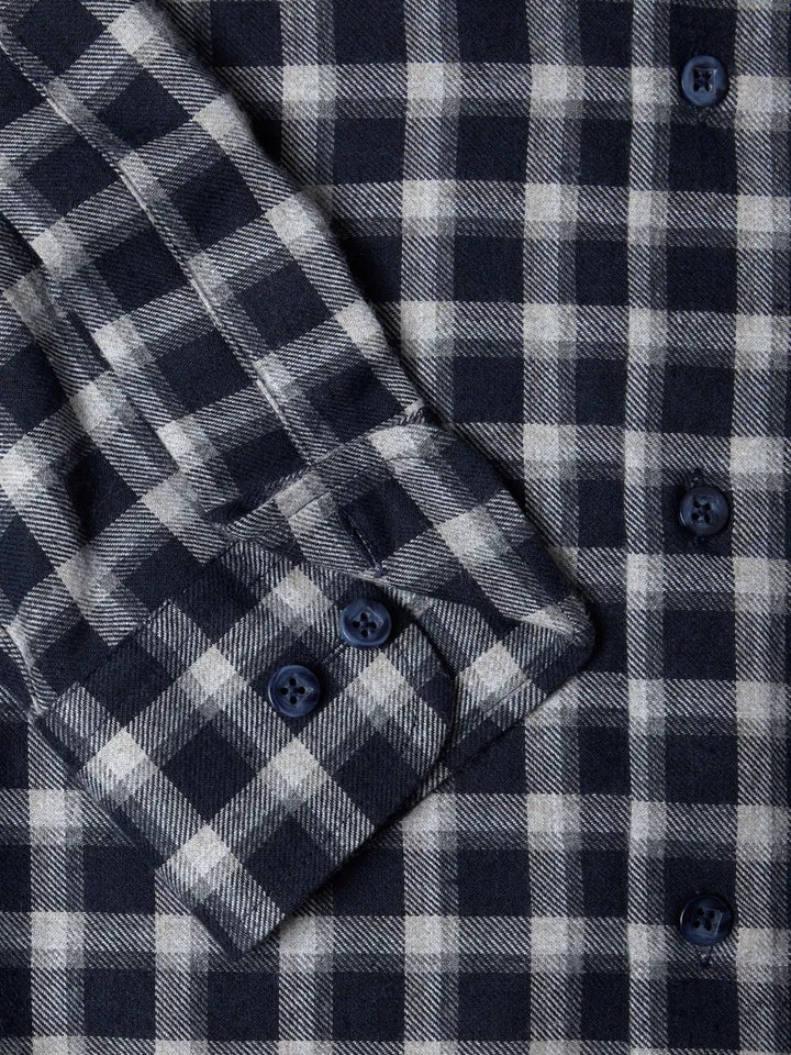 DG's Drifter Navy Regular Long Sleeve Casual Shirt