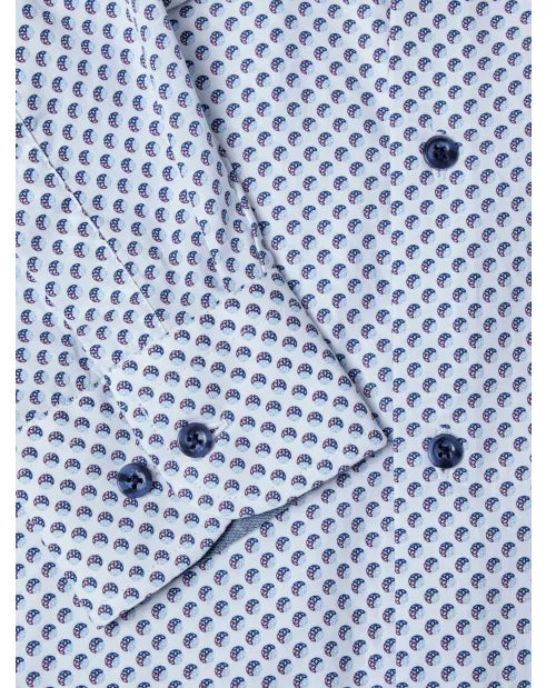 DG's Drifter Printed Casual Shirt Blue & White