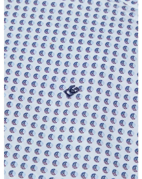 DG's Drifter Printed Casual Shirt Blue & White
