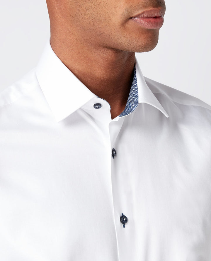 Remus Uomo White Seville Long Sleeve Formal Shirt