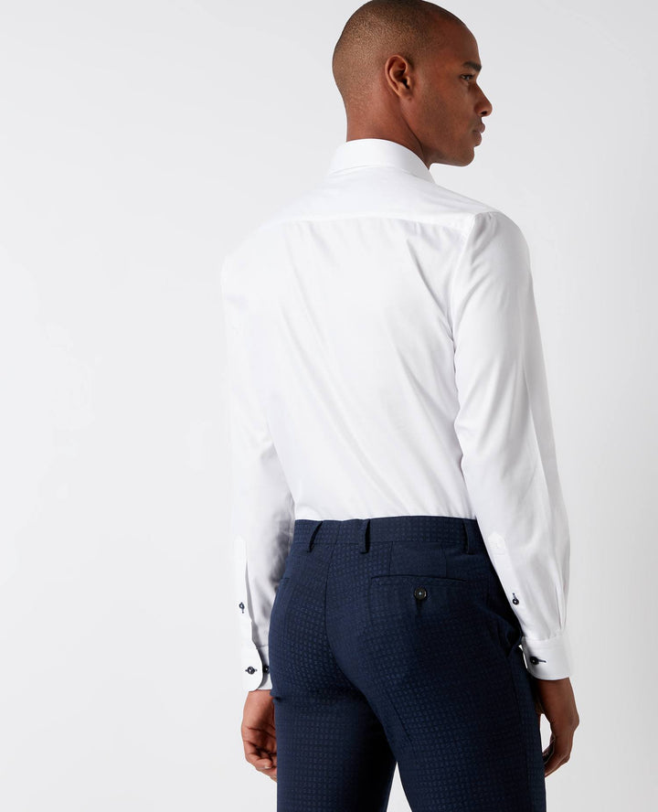 Remus Uomo White Seville Long Sleeve Formal Shirt