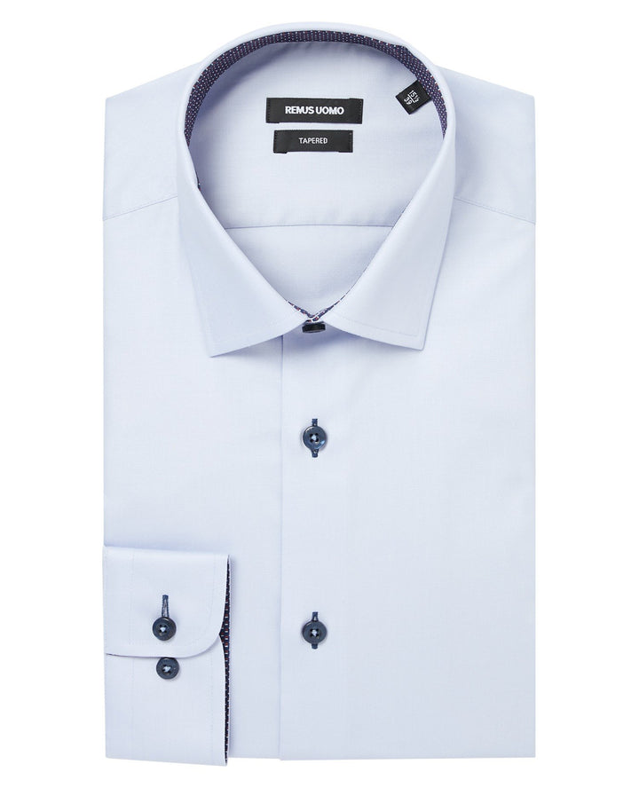 Remus Uomo Sky Blue Seville Long Sleeve Formal Shirt