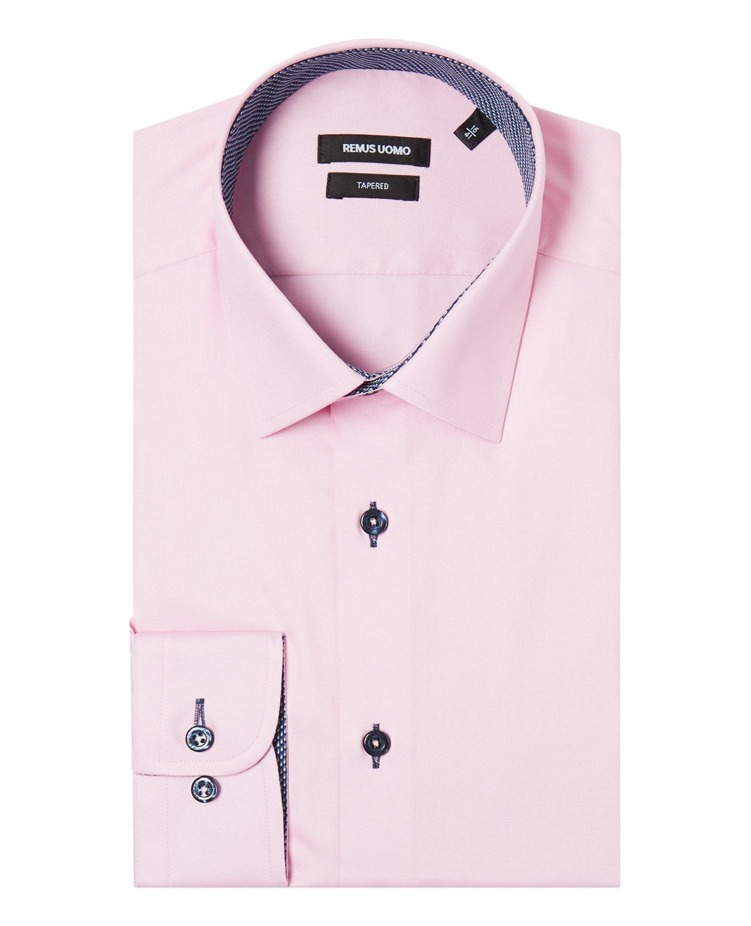 Remus Uomo Pink Seville Long Sleeve Formal Shirt