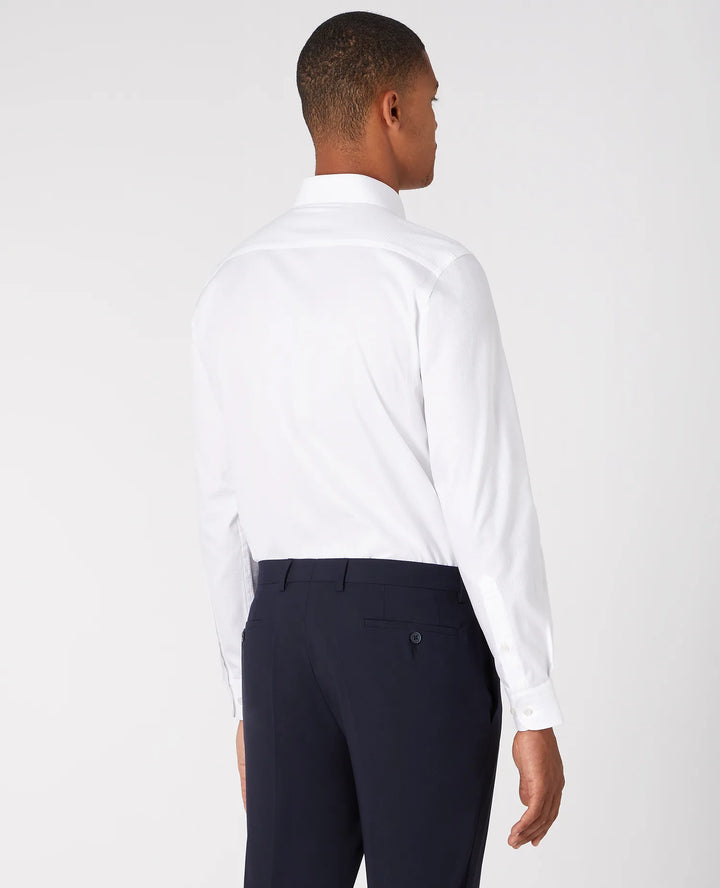 Remus Uomo Seville Long Sleeve Formal Shirt White