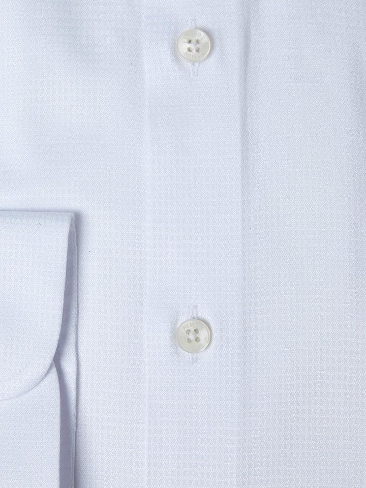 Remus Uomo Long Sleeve Tapered Fit Formal Shirt White