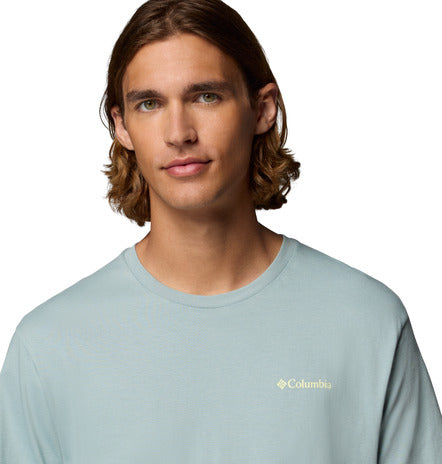 Columbia Barton Springs Graphic T-Shirt Crushed Blue,Citron Haze