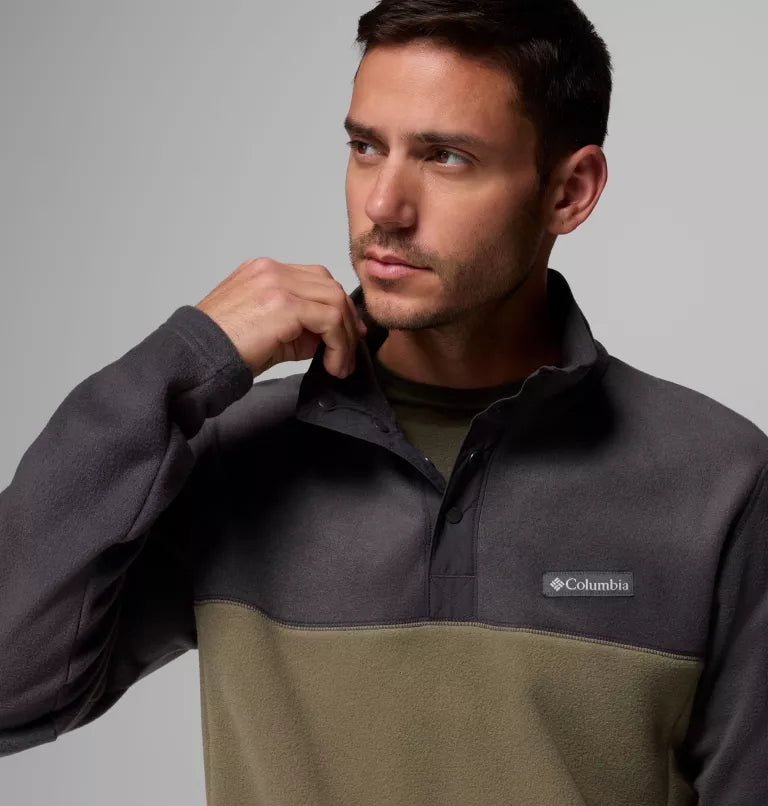 Columbia Steens Mountain II Half Snap Fleece Stone Green,Shark