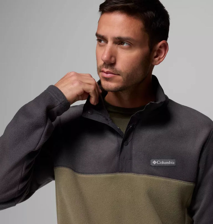 Columbia Steens Mountain II Half Snap Fleece Stone Green,Shark