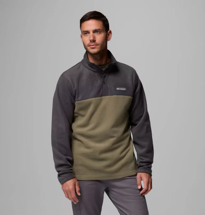 Columbia Steens Mountain II Half Snap Fleece Stone Green,Shark