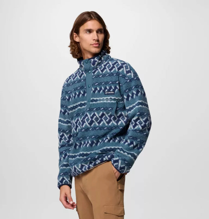 Columbia Helvetia Printed Half Snap Fleece Everblue KnitKnot