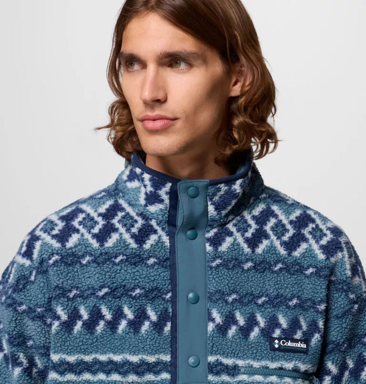 Columbia Helvetia Printed Half Snap Fleece Everblue KnitKnot