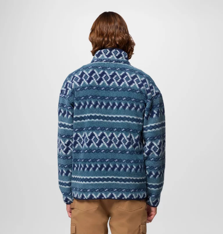 Columbia Helvetia Printed Half Snap Fleece Everblue KnitKnot