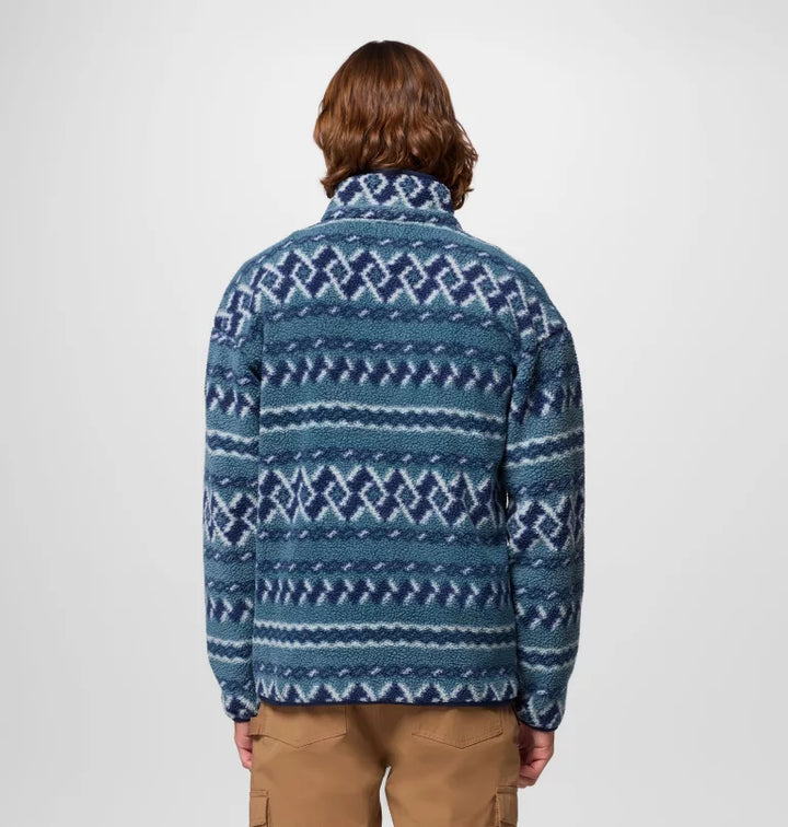 Columbia Helvetia Printed Half Snap Fleece Everblue KnitKnot