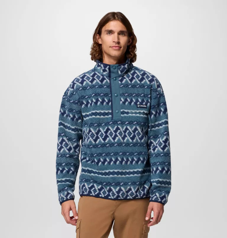 Columbia Helvetia Printed Half Snap Fleece Everblue KnitKnot