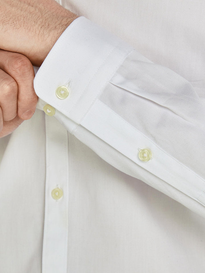 Jack & Jones Slim Long Sleeve Shirt White image 6