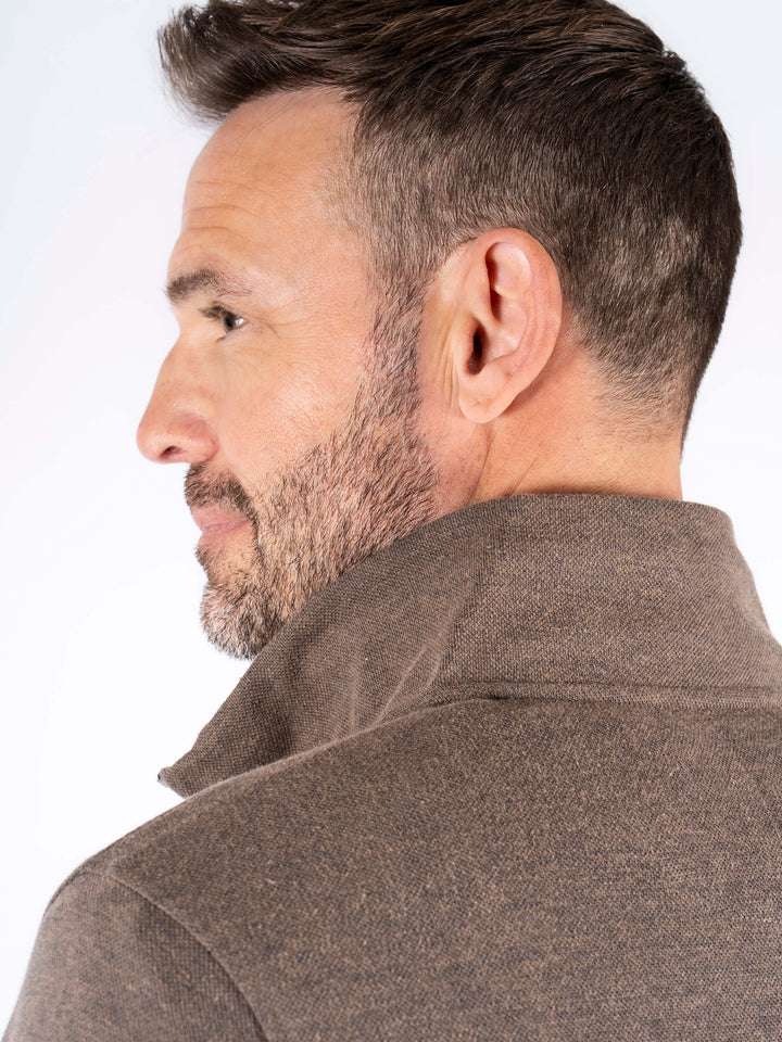 Pre End Leander Zip Sweatshirt Mid Brown