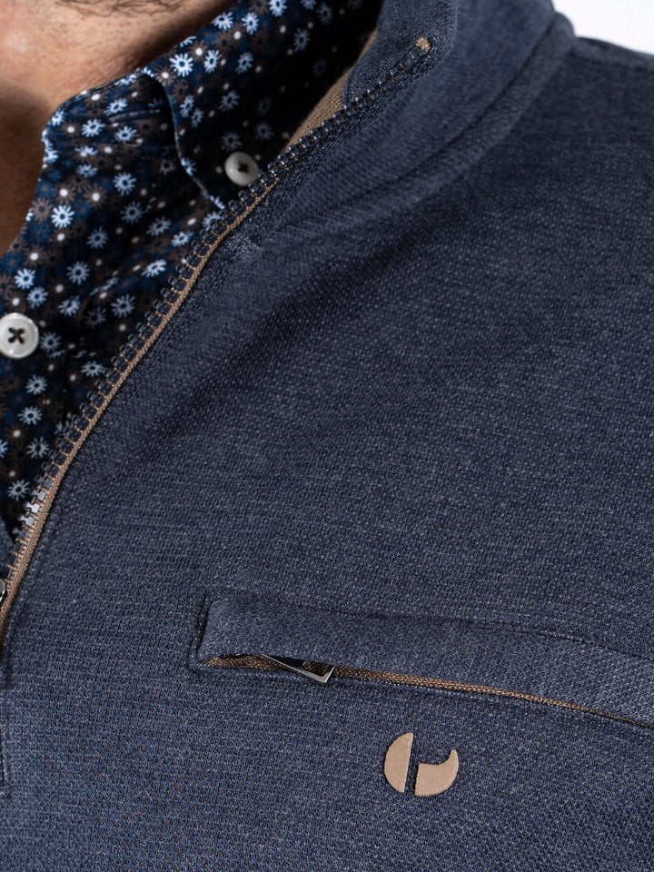 Pre End Leander Zip Sweatshirt Dark Navy