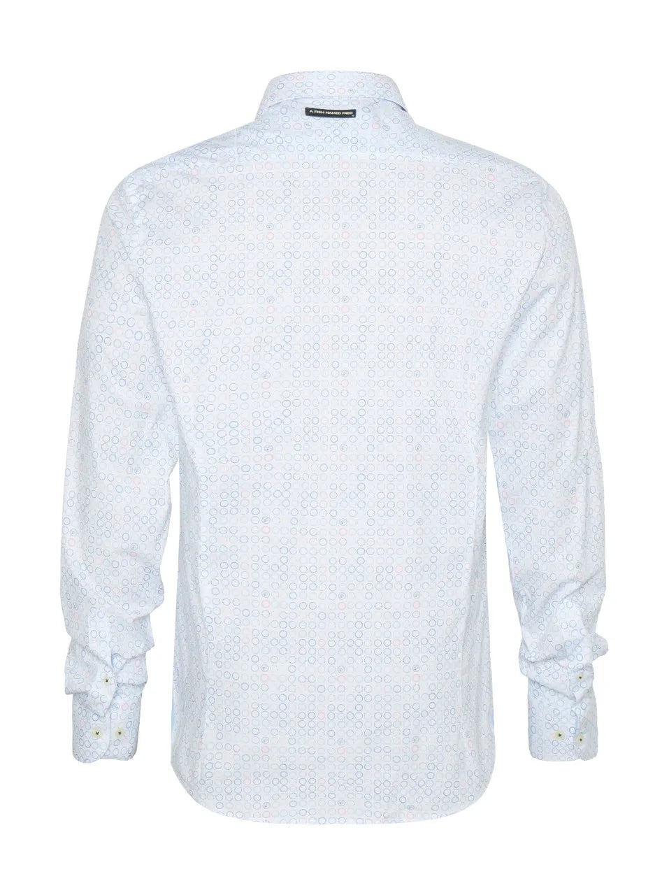 A Fish Named Fred Shirt Circles Light Blue