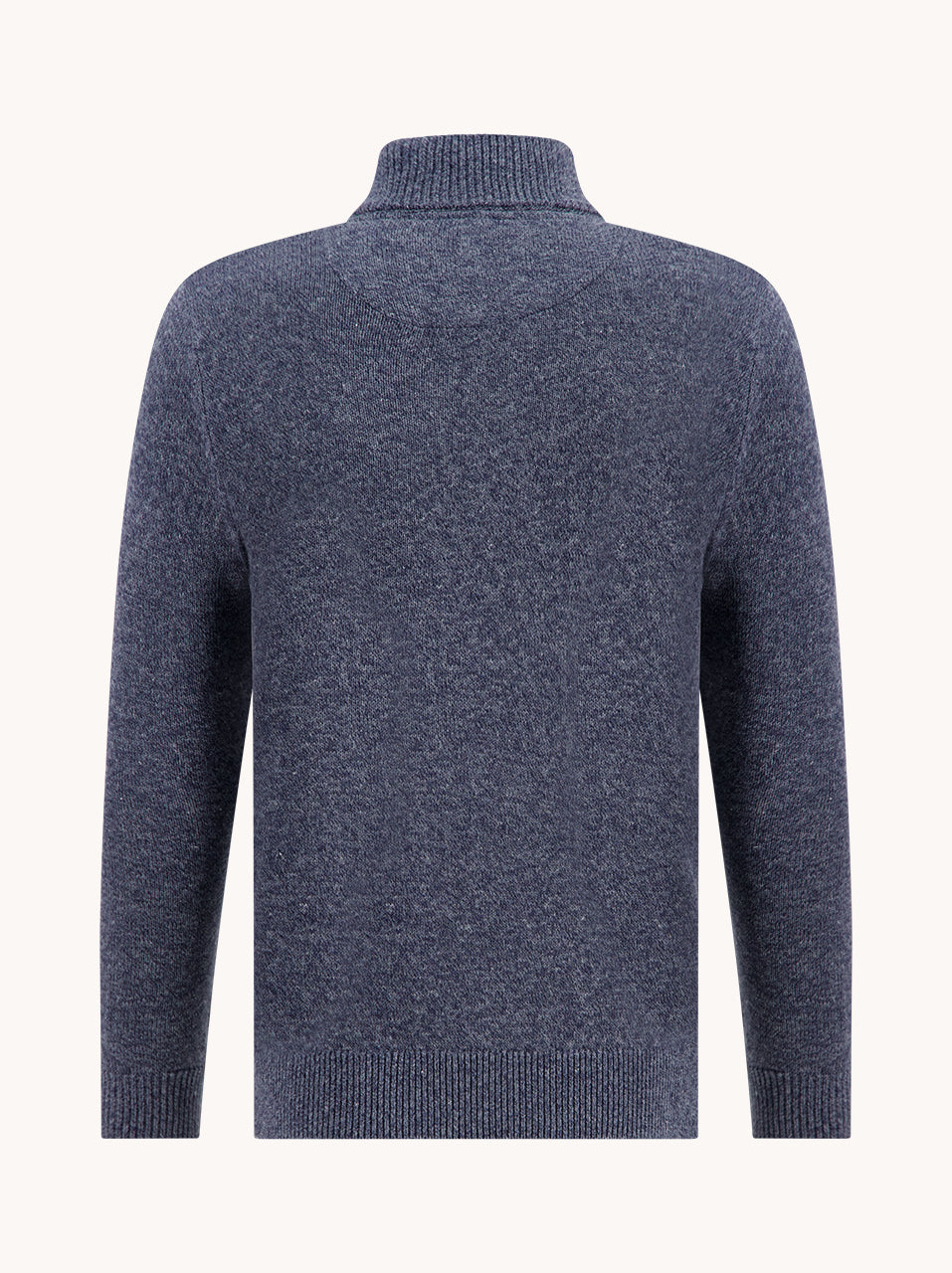 A Fish Named Fred Mock-Zip Melange Classic Blue