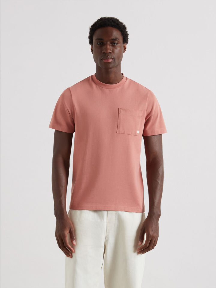 Farah Stacy Pocket T-Shirt In Varsity Pink