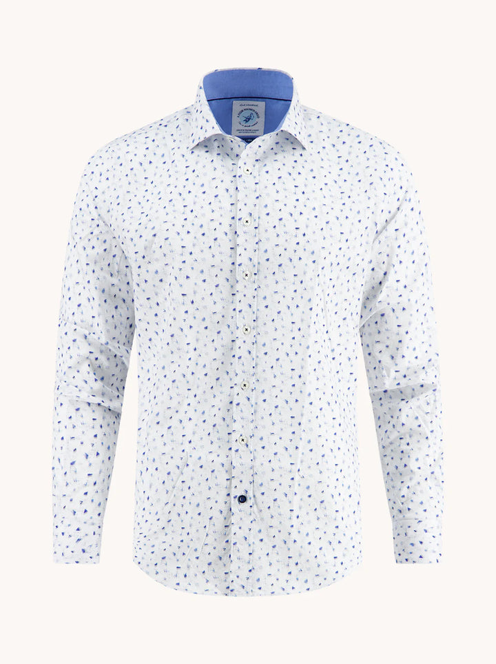 A Fish Named Fed Shirt Sketch Classic blue