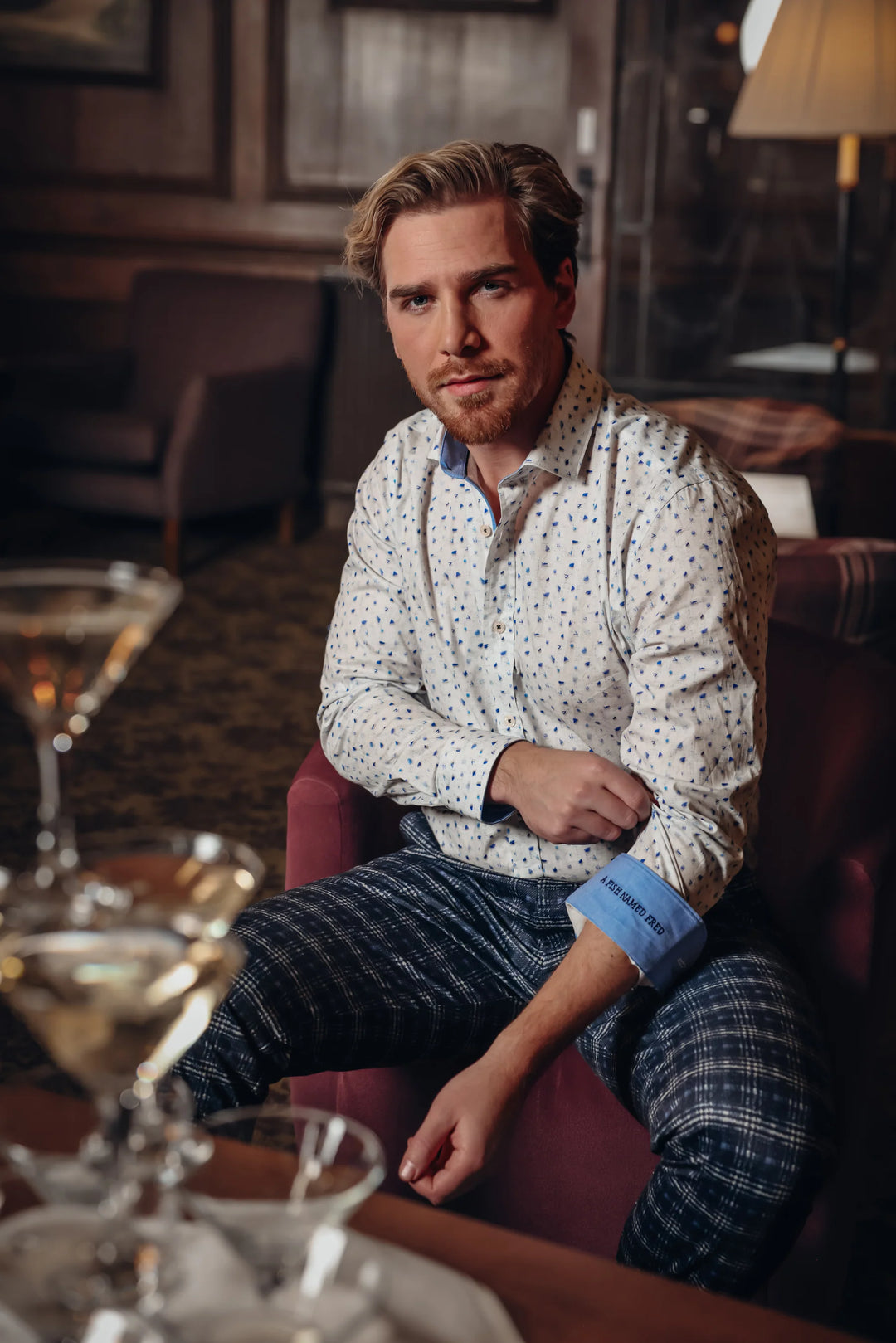 A Fish Named Fed Shirt Sketch Classic blue