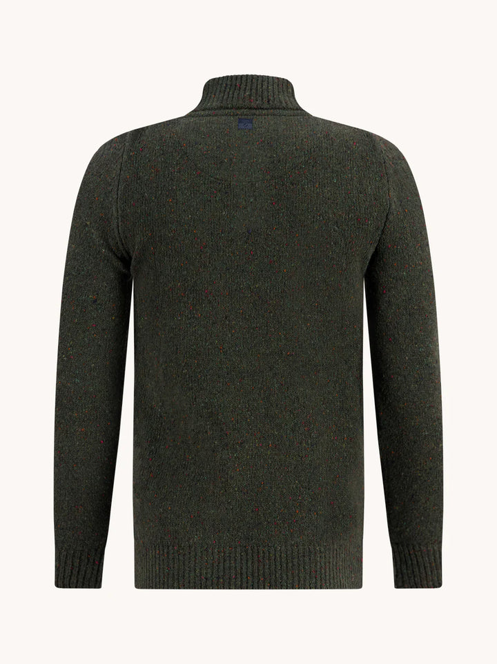 A Fish Named Fred Knitted Jumper Hedge Green