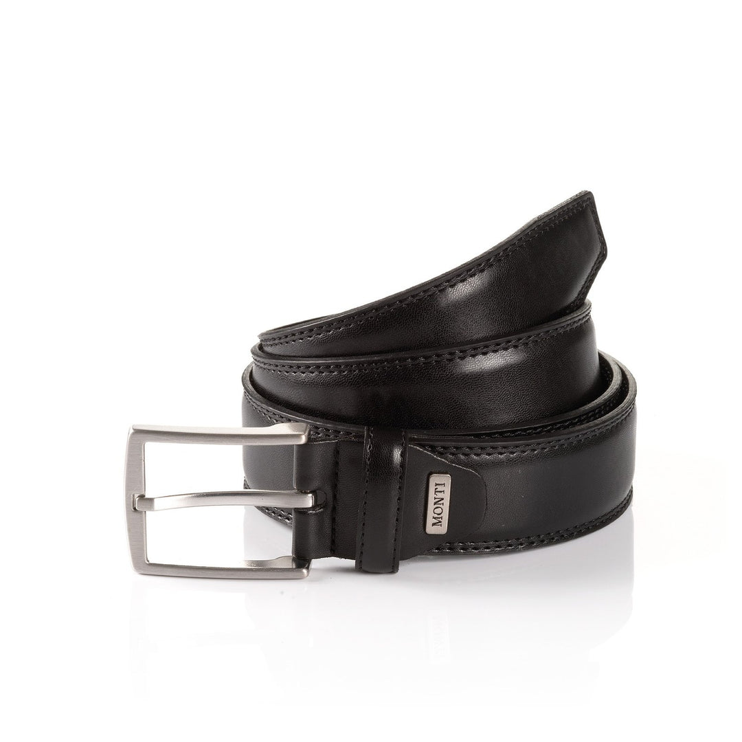 Monti Leather Belt Black