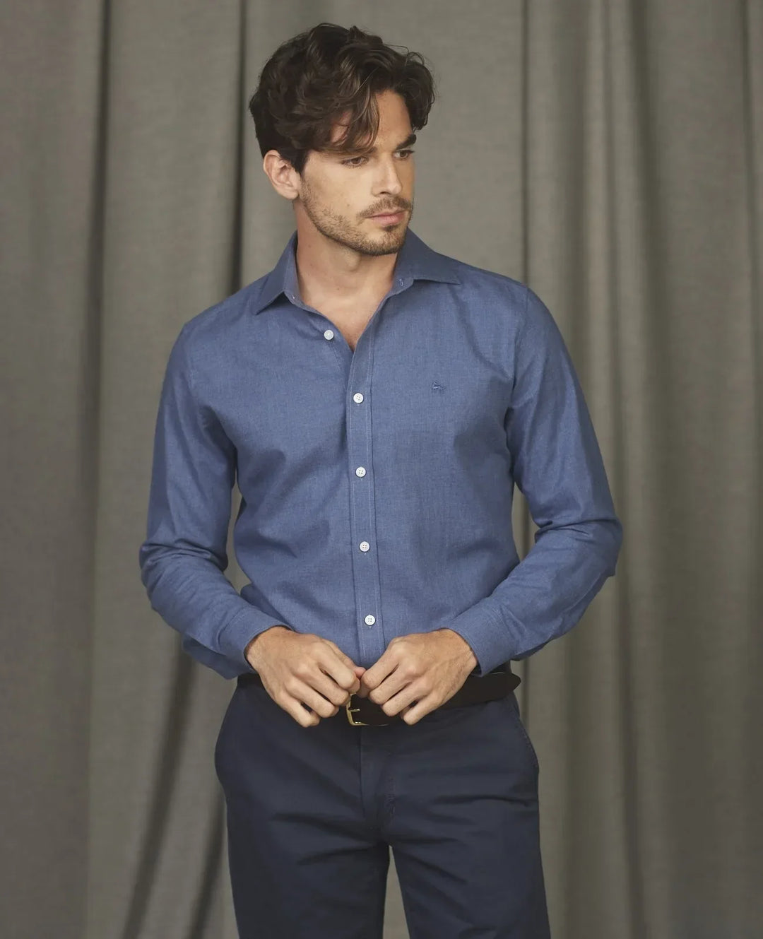 Magee Dunross Flannel Shirt Blue image 1