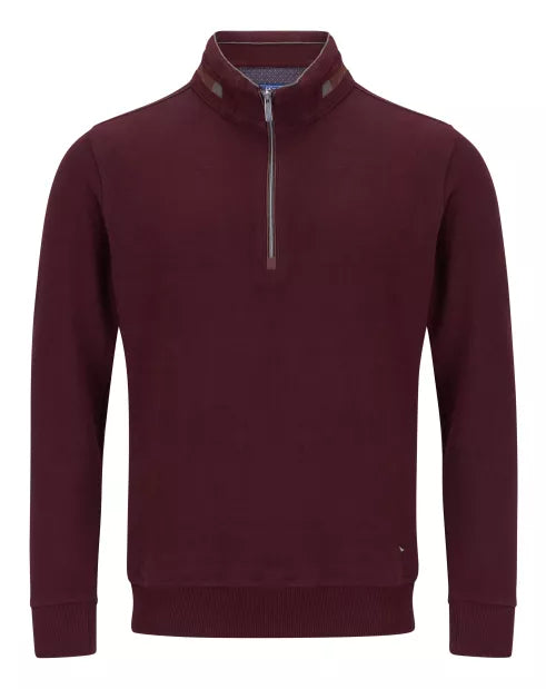 DG's Drifter Dark Red Long Sleeve Casual Zip