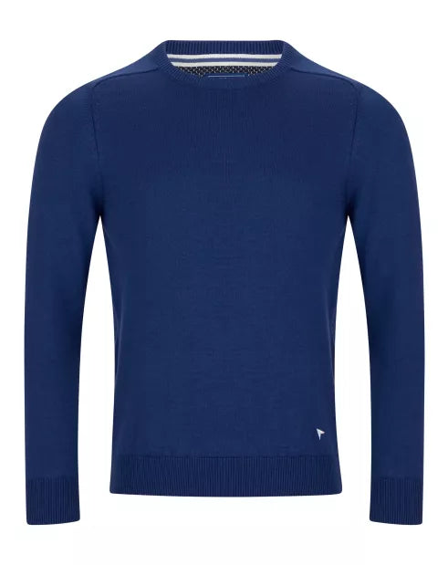 DG's Drifter Dark Blue Long Sleeve Crew Neck Sweater
