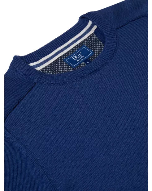 DG's Drifter Dark Blue Long Sleeve Crew Neck Sweater