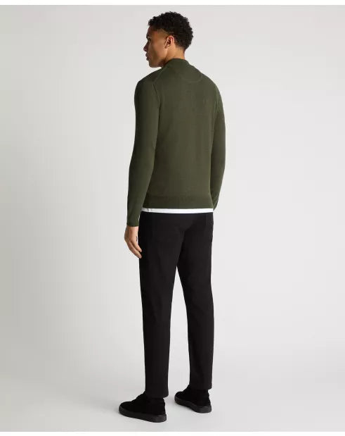 Remus Uomo Half Zip Sweater Indigo Green