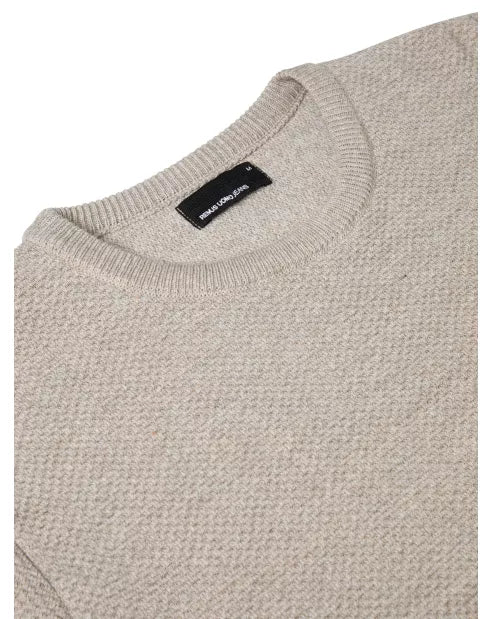 Remus Uomo Crew Neck Sweater Stone