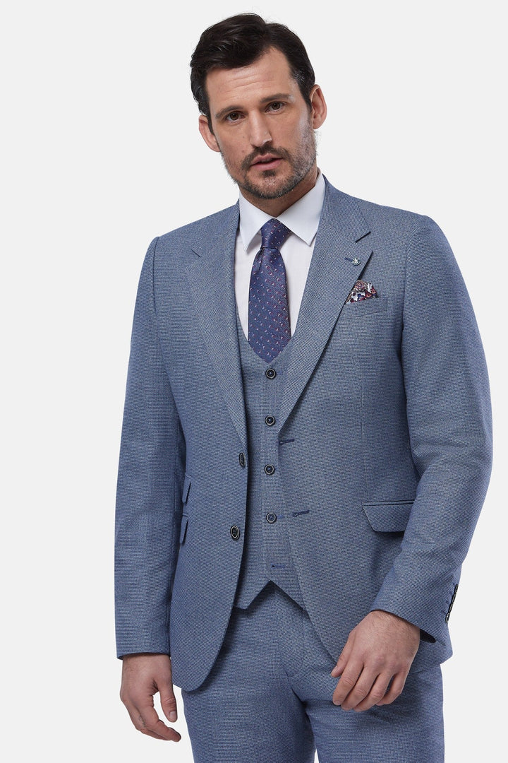Benetti Prague Blue 3 Piece Suit image 3